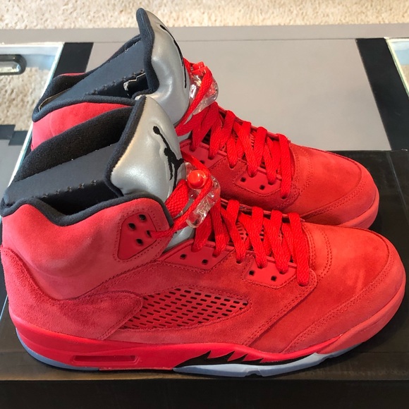 2017 NIKE AIR JORDAN V 5 RETRO UNIVERSITY RED 8.5 - Picture 3 of 14